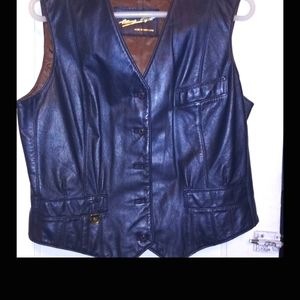 Leather vest